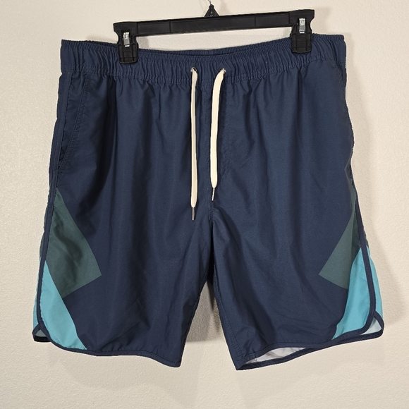 Fair Harbor High Stretch Mastos Anchor Trunk Swimming Shorts  Blue Men's XXL - Picture 1 of 6